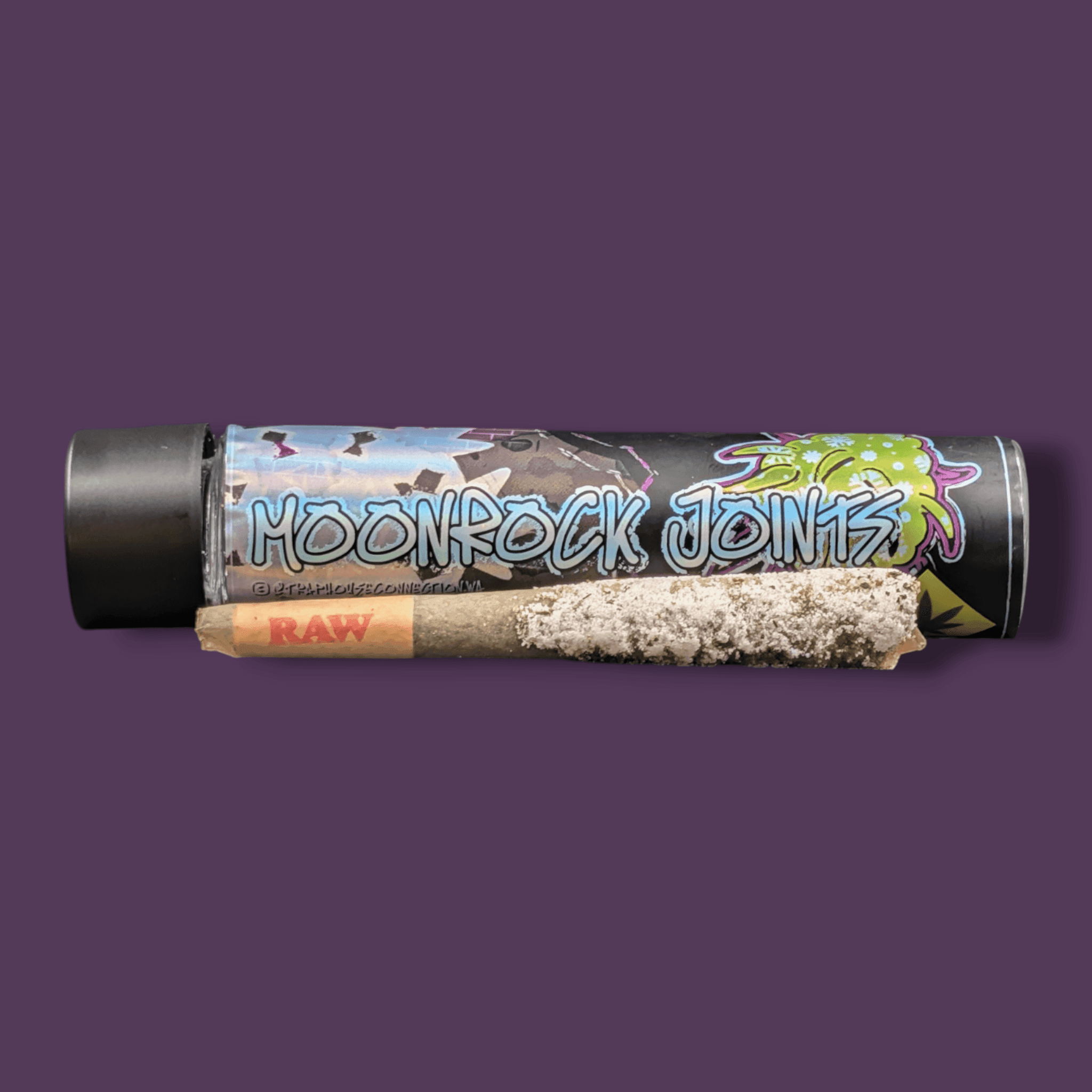 1g - Blackberry Jam - Trap House Connection - DOH Infused Preroll - Moon Rocks - I