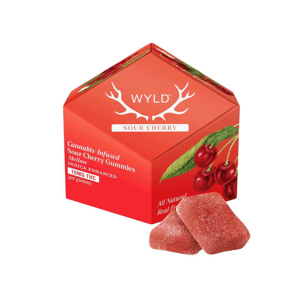 100mg - 10pk - Sour Cherry - Wyld - DOH Edible - Gummies - I