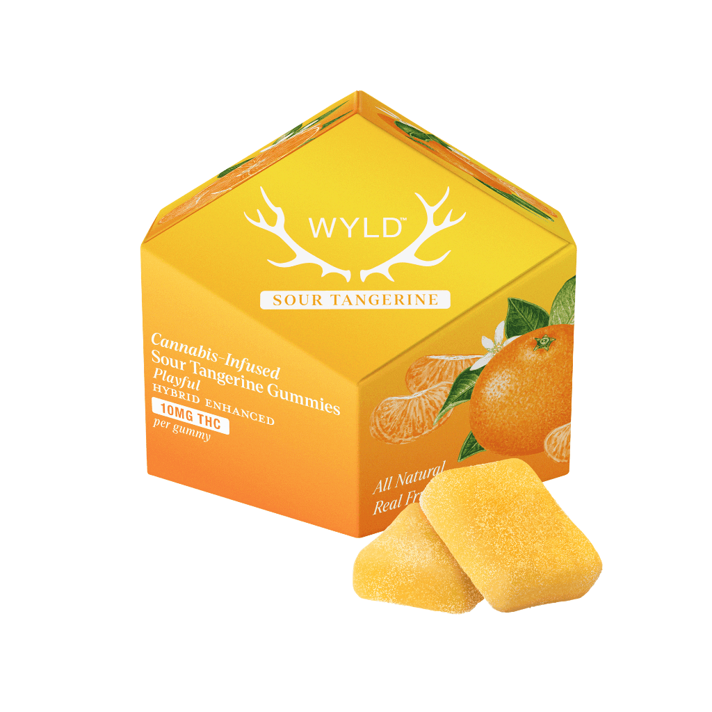 100mg - 10pk - Sour Tangerine - Wyld - DOH Edible - Gummies - H