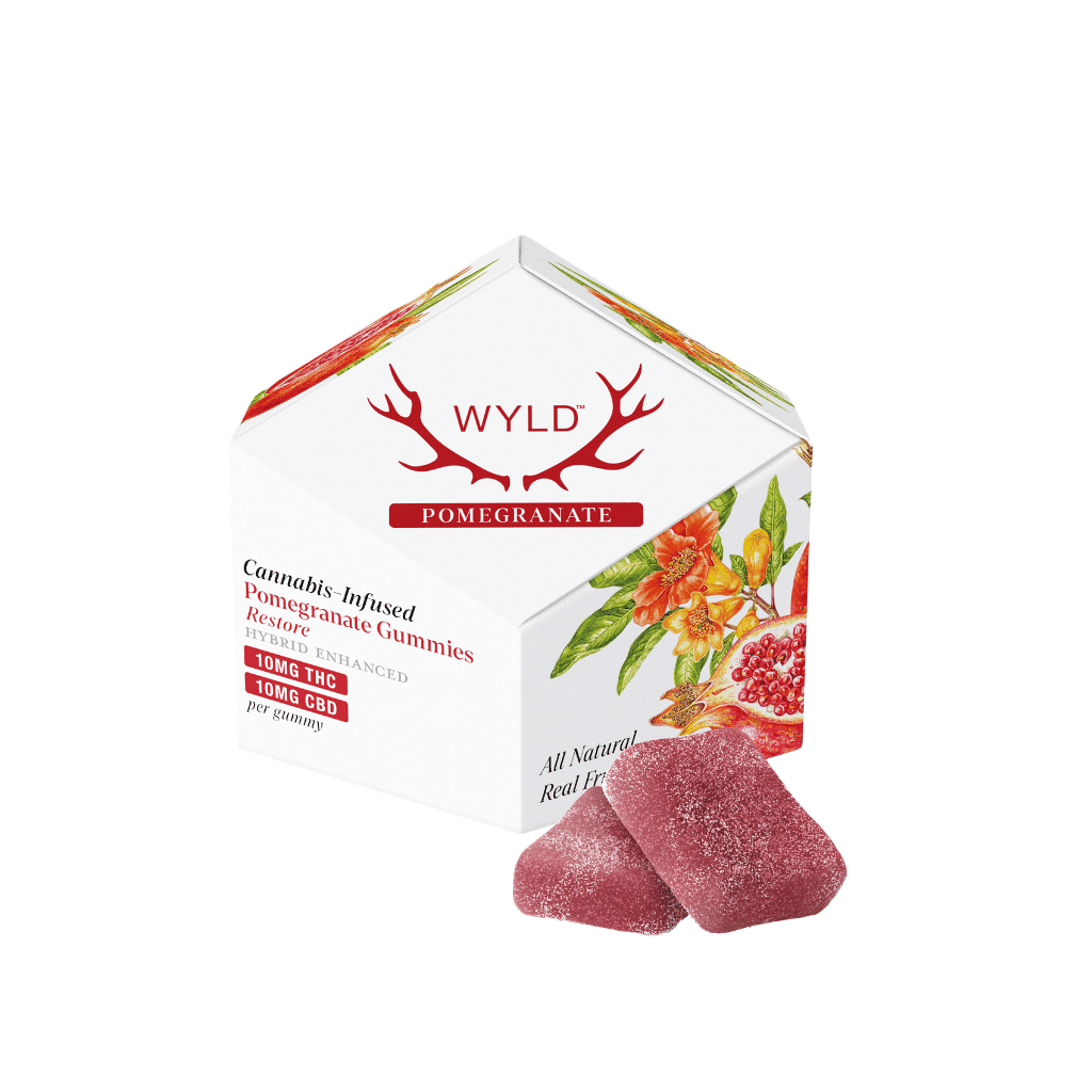 200mg 1:1 - 10pk - THC:CBD - Pomegranate - Wyld - DOH Edibles - H