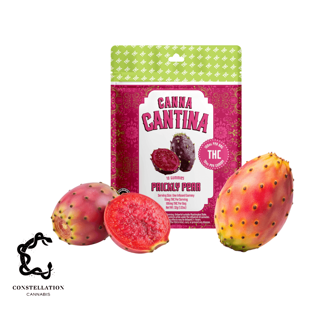 100mg - 10pk - Prickly Pear - Canna Cantina - DOH Edible - H