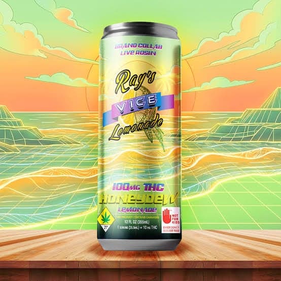 200mg - Honeydew Lemonade *Rosin* - Vice x Rays - DOH Infused Drink - H