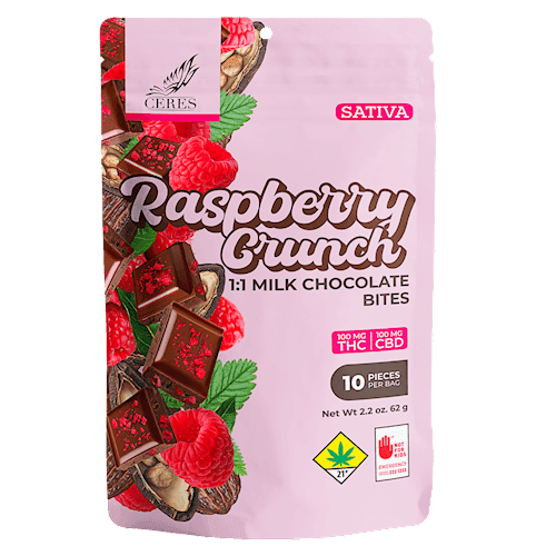 200mg - 1:1 Raspberry Crunch - Ceres - DOH Edible - I