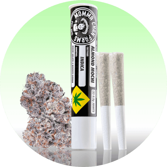 7pk - .5g - Almond Mochi - Momma Chans - DOH Prerolls - I
