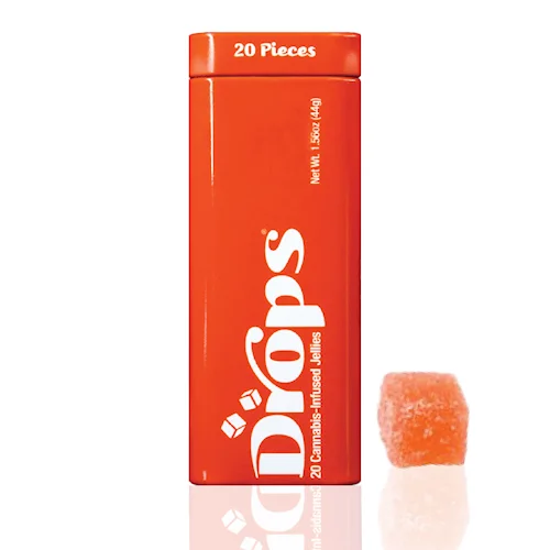 20pk - 4:1 - Strawberry *Candy Apple*- Drops - DOH Edible - Live Rosin Gummies - S - THC:CBD