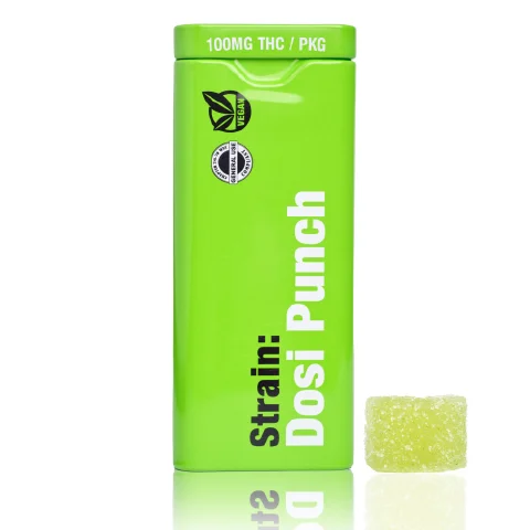 20pk - Lime *Dosi Punch* - Drops - DOH Edible - Live Rosin Gummies - H