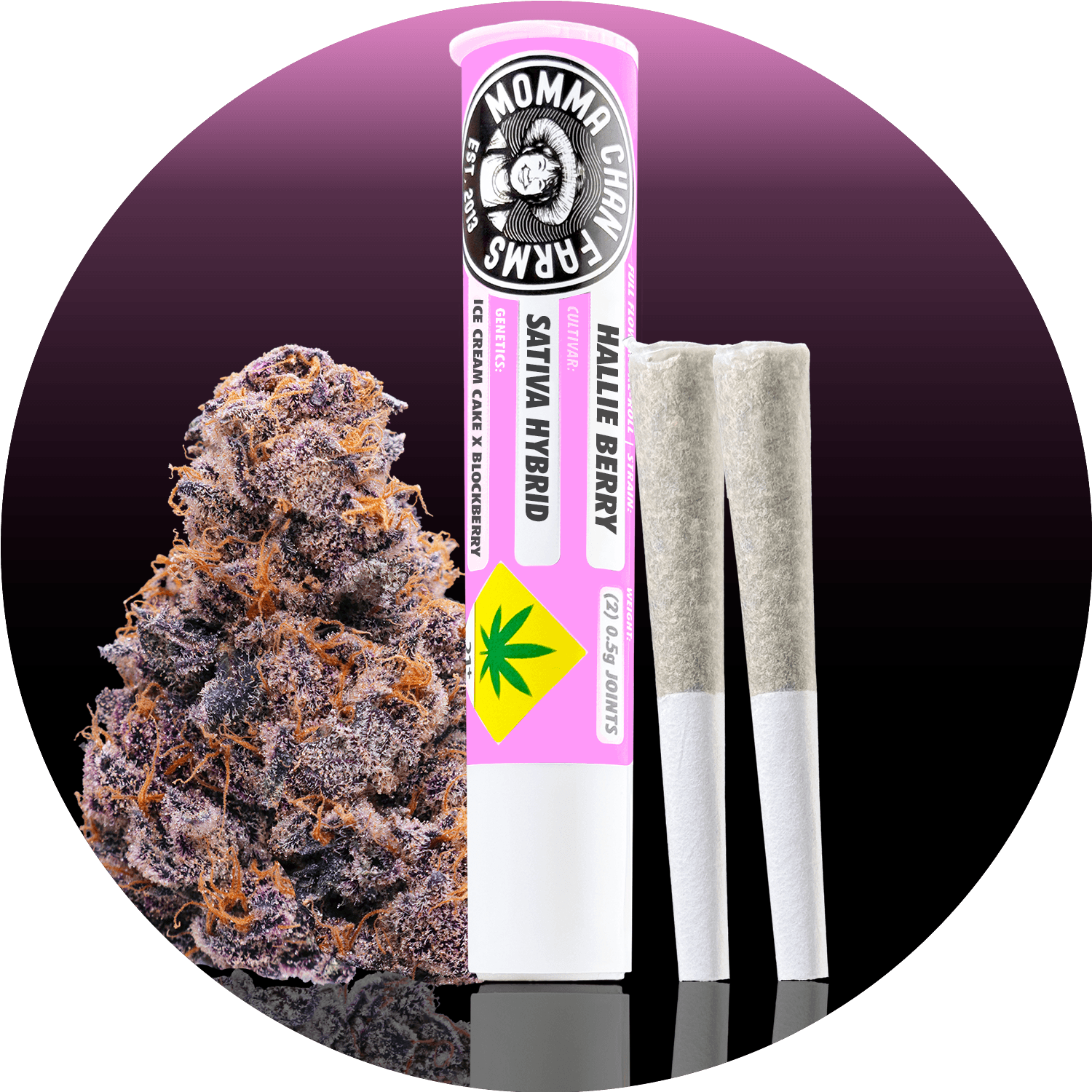 2pk - .5g - Hallie Berry - Momma Chans - DOH Prerolls - SH