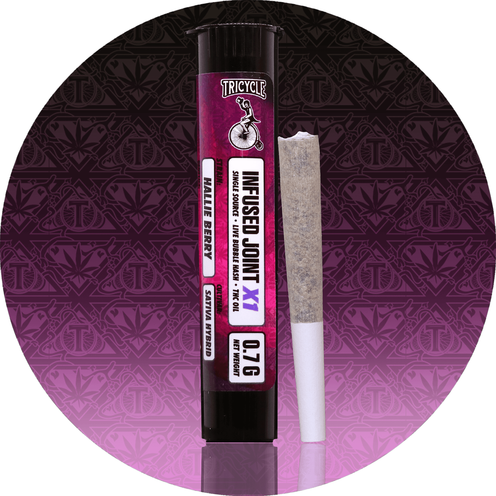 .7g - Hallie Berry *Tricycle Infused* - Momma Chans - DOH Infused Prerolls - SH