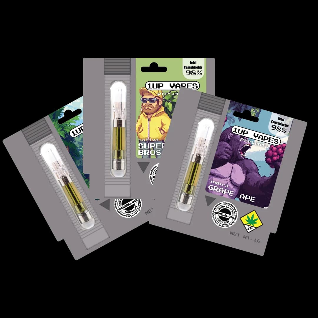 1g - Granddaddy Purple - 1UP Vapes - DOH Cartridge - 510 - I