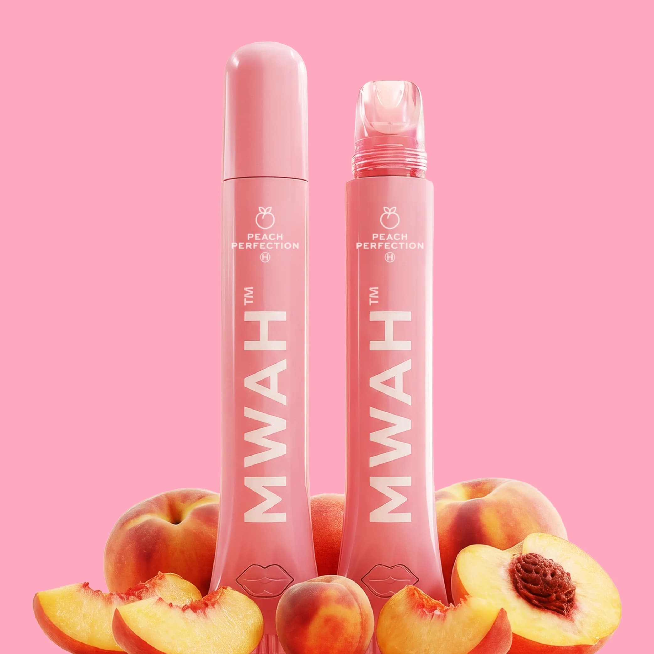 1g - Peach Perfection *Lip Gloss* - MWAH - DOH Cartridge - Disposable - H