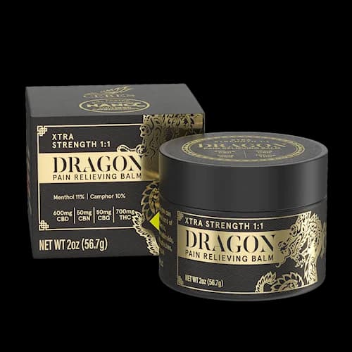 600mg - 1:1 - Xtra Strength Dragon Balm - Ceres - Tropical - Jar - Balm - THC:CBD