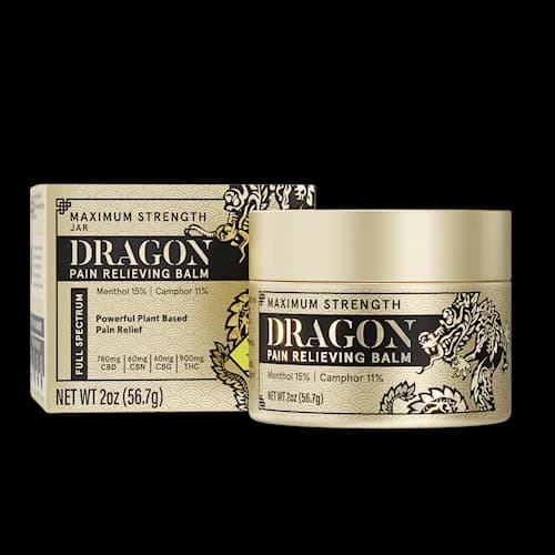 2oz - 1800mg - 1:1 - *Gold* Dragon Balm - Ceres - Topical - Full Spectrum - Jar - THC:CBD:CBN:CBG