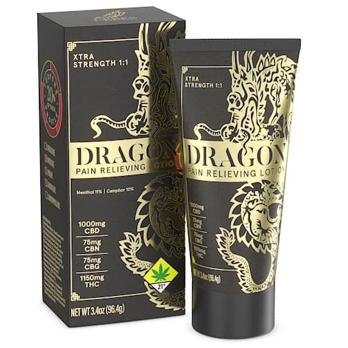1150mg - 1:1 - Xtra Strength Dragon Balm - Ceres - Topical - Lotion - Squeeze - THC:CBD:CBN:CBG