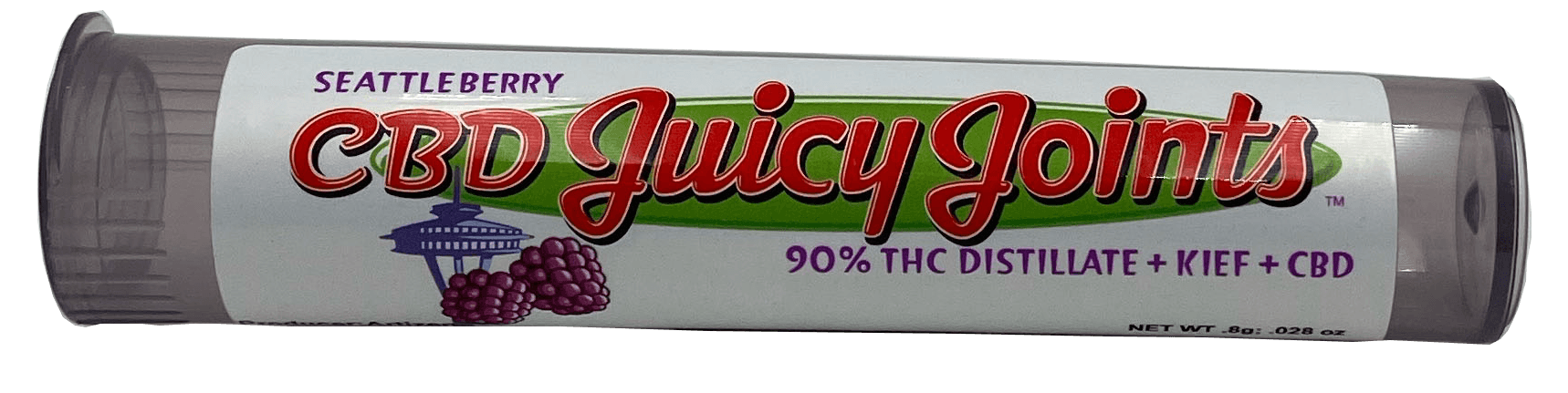 .8g - Seattle Berry CBD - Juicy Joints - Infused Preroll - CBD