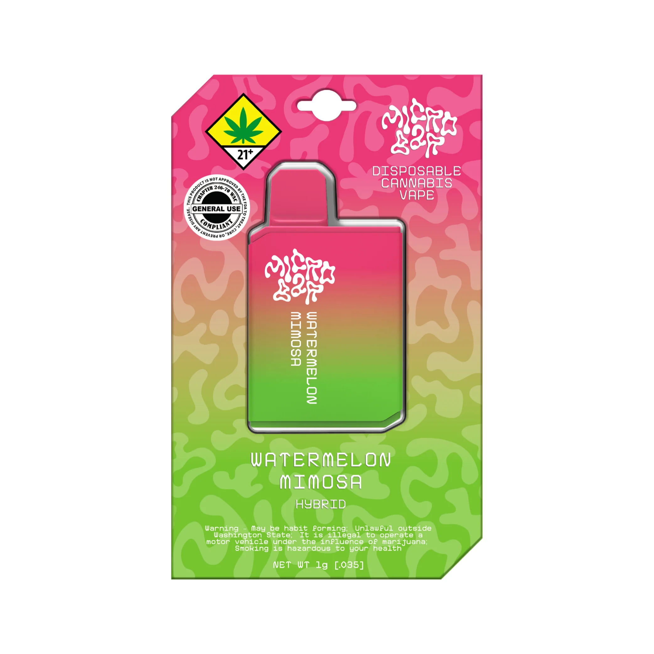 1g - Watermelon Mimosa - MicroBar - DOH Cartridge - Disposable - H