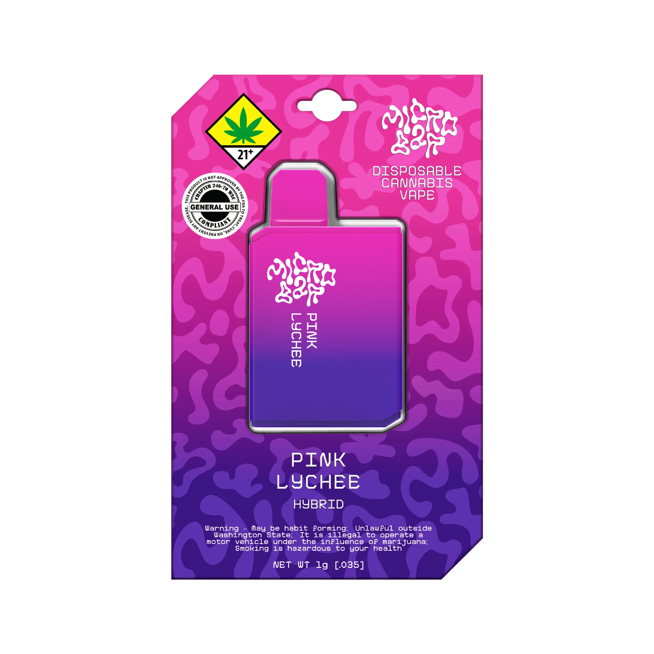 1g - Pink Lychee - MicroBar - DOH Cartridge - Disposable - H