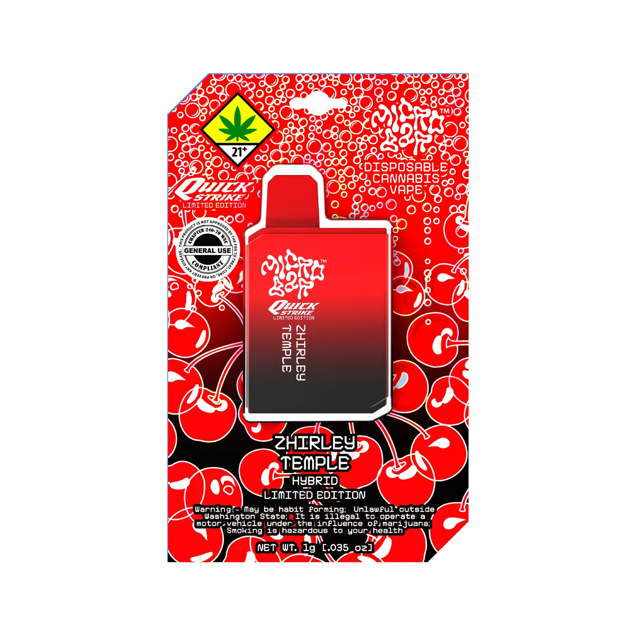 1g - Zhirley Temple - MicroBar - DOH Cartridge - Disposable - H
