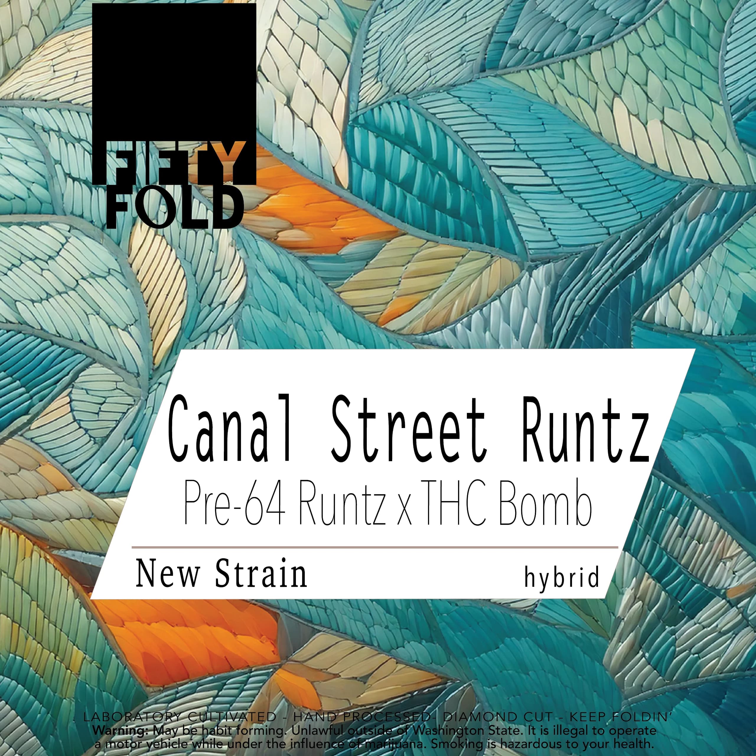 3.5g - Canal Street Runtz - Fifty Fold - DOH Flower - H
