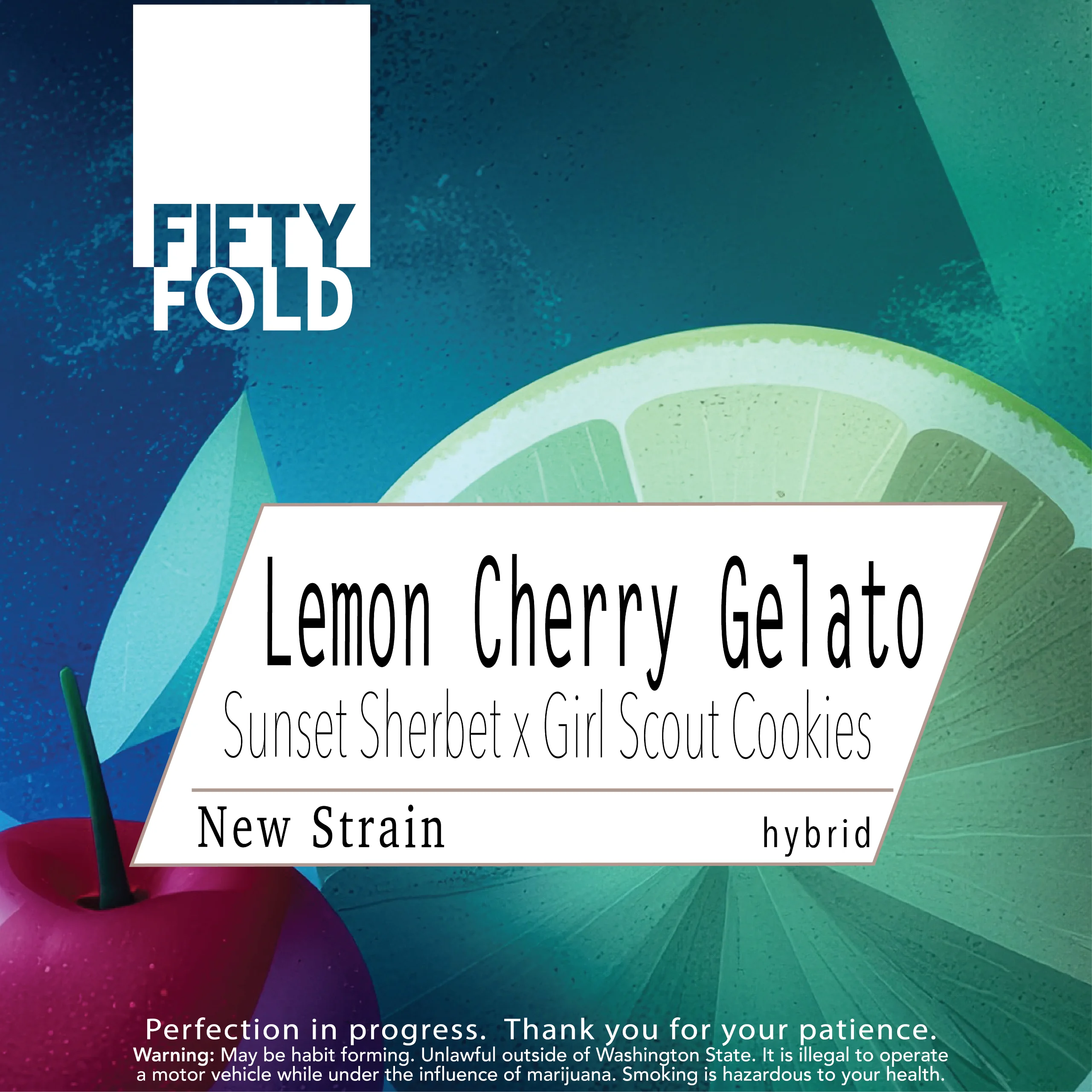 3.5g - Lemon Cherry Gelato - Fifty Fold - DOH Flower - H