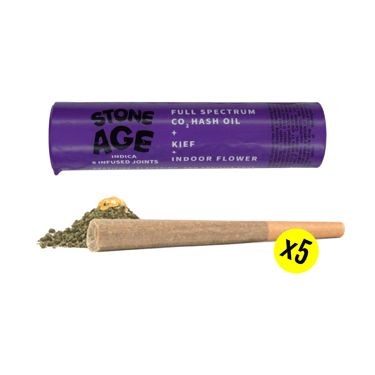 5pk - .7g - Indica - Stone Age - Infused Preroll - Pack - I