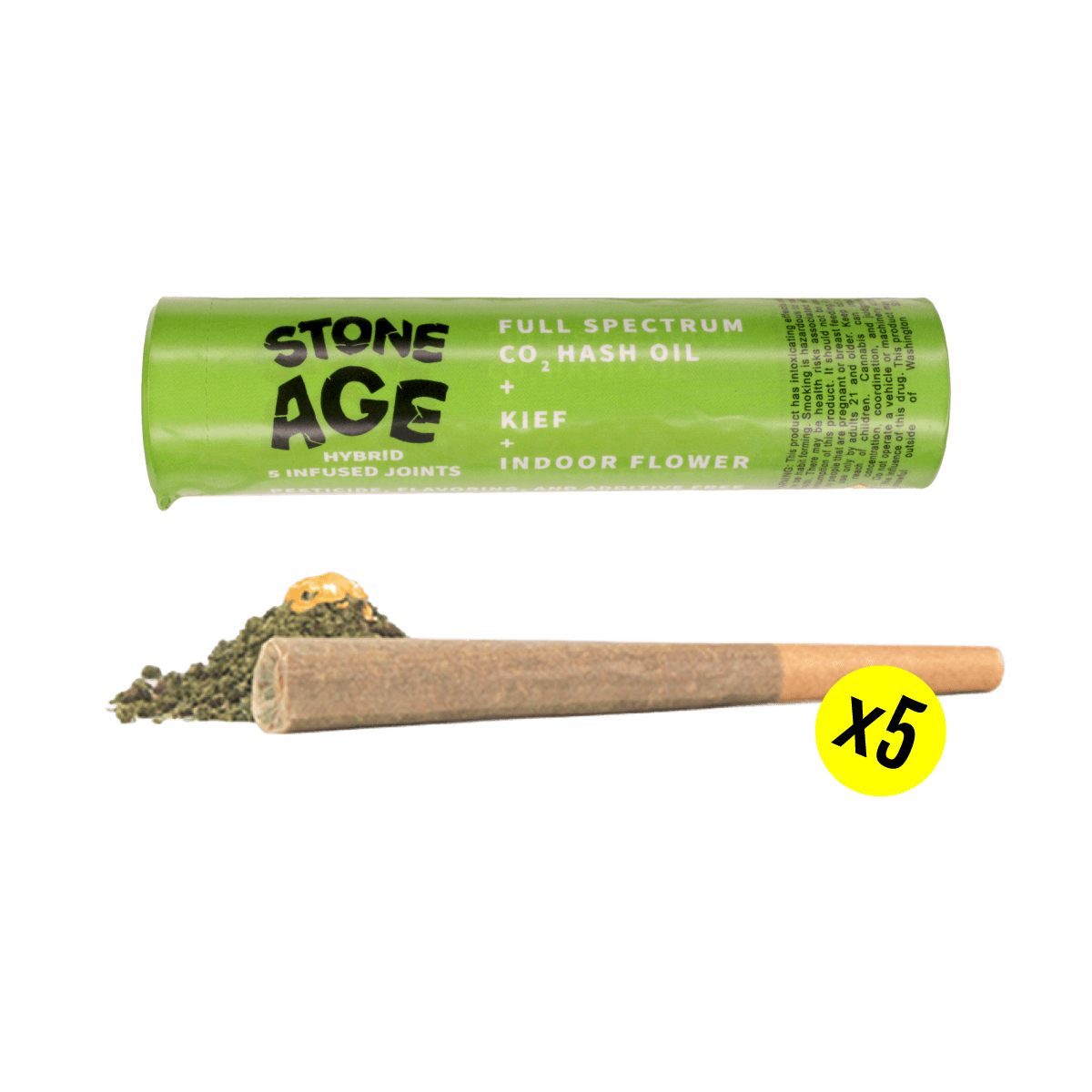 5pk - .7g - Hybrid - Stone Age - Infused Preroll - Pack - H