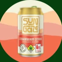 2.5mg - Strawberry Citrus - Sungaze Zero - DOH Drink - THC:CBD