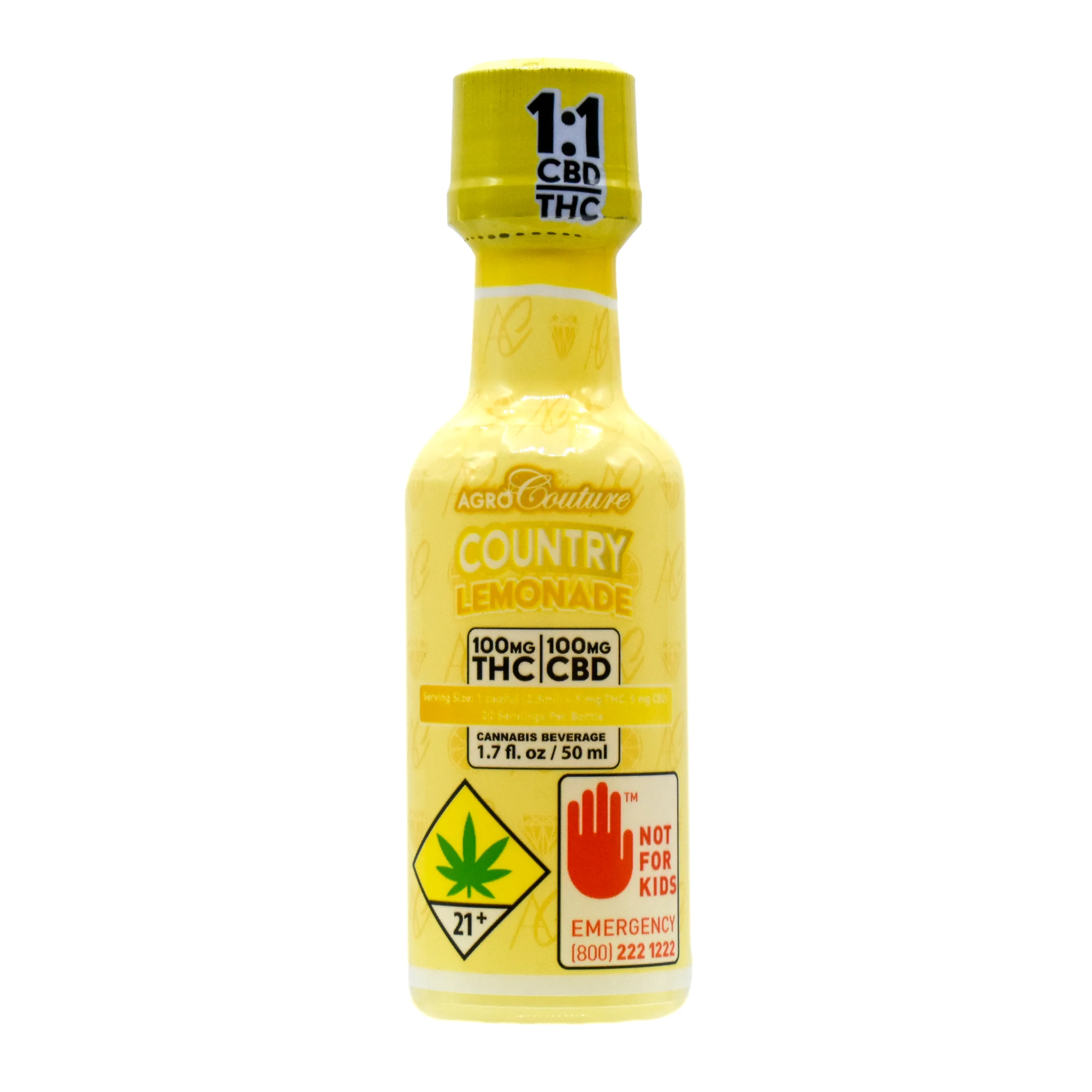 1.7fl - 100mg - 1:1 Country Lemonade - Agro Couture - DOH Drink - H