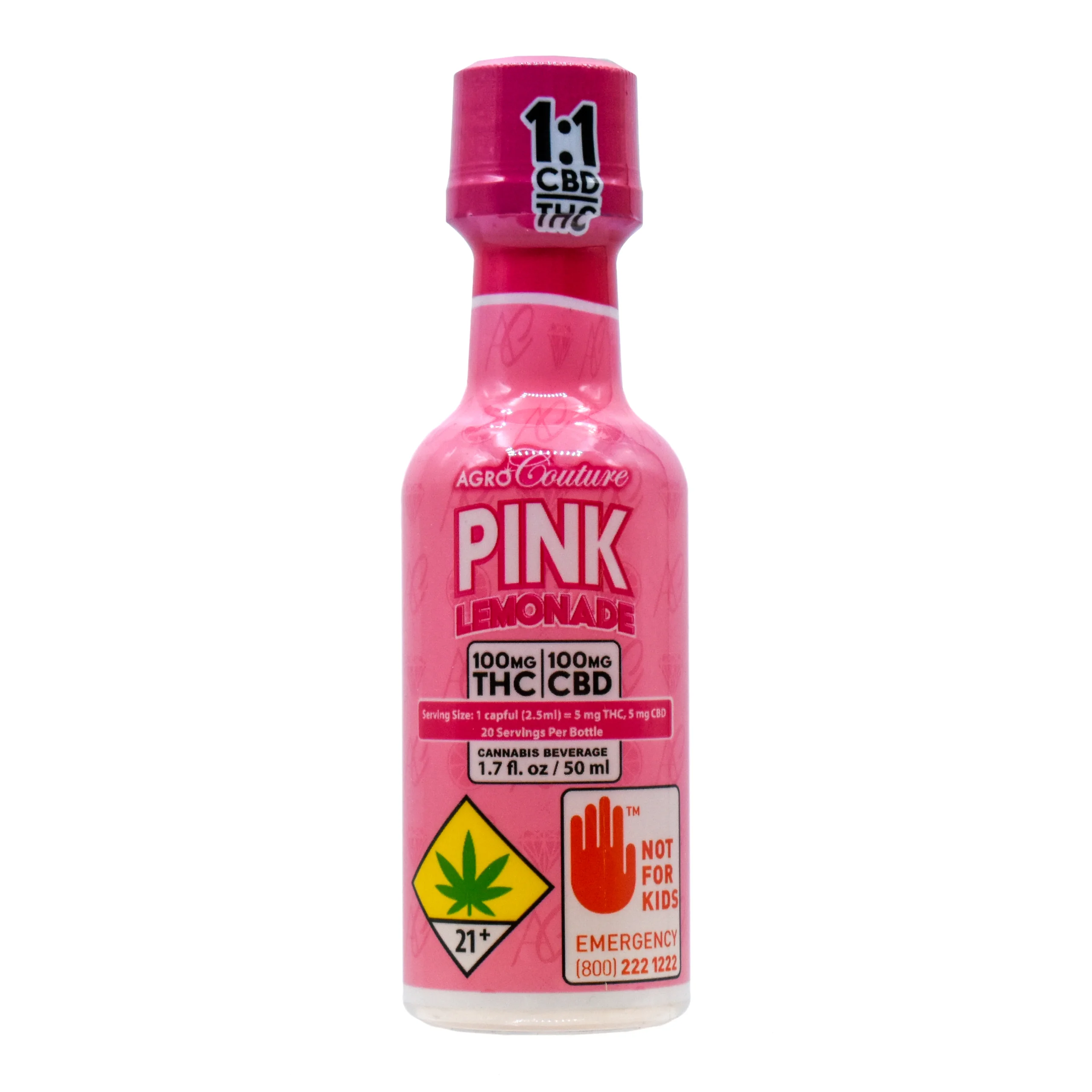 1.7fl - 100mg - 1:1 Pink Lemonade - Agro Couture - DOH Drink - H