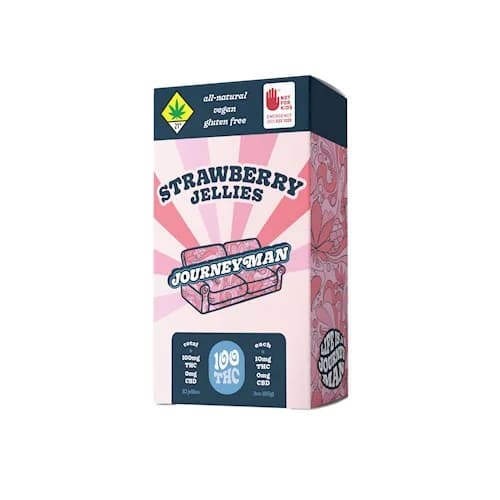 100mg - 10pk - Strawberry - Journeyman - DOH Edible - Gummy - H