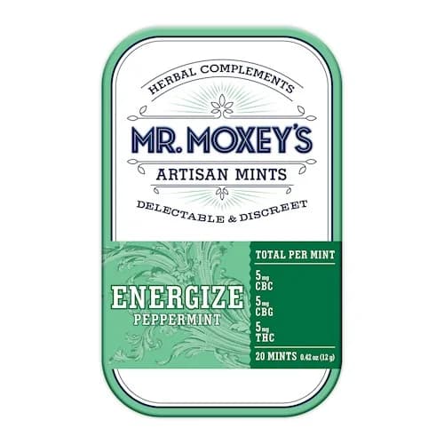 200mg - 20pk - Energize 1:1 Peppermint Mints - Mr. Moxey's - DOH Edible - Mints - THC/CBC