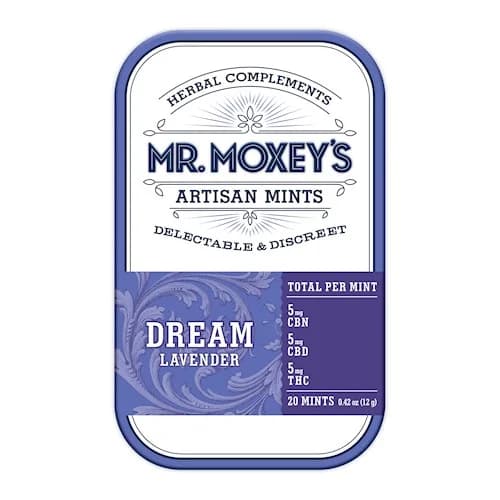 300mg - 20pk - 1:1:1 - Dream Lavender Mints - Mr. Moxey's - THC/CBD/CBN