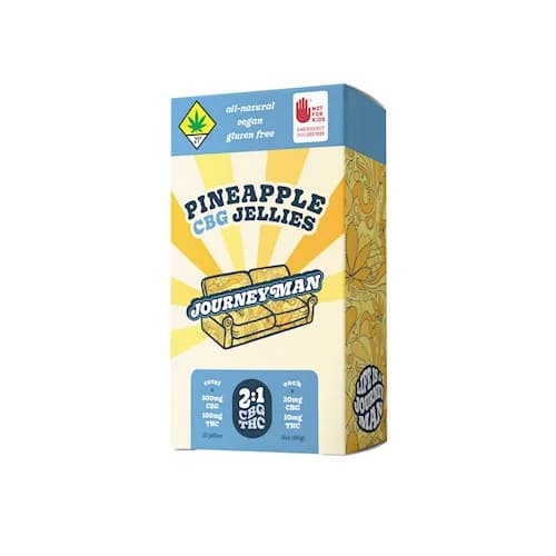 300mg - 2:1 - 10pk - CBG:THC - Pineapple - Journeyman - CBG - DOH Edible