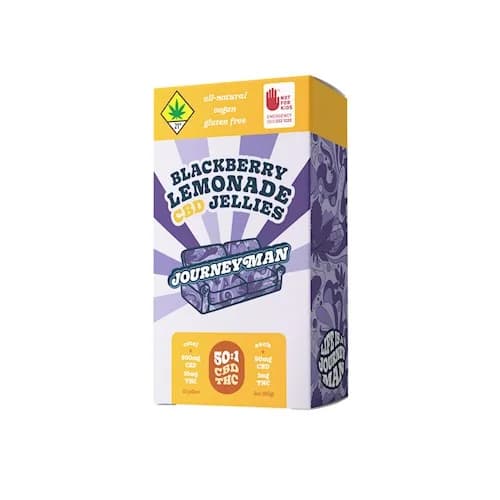 510mg - 10pk - 50:1 - CBD:THC - Blackberry Lemonade - Journeyman - DOH Edible - Gummy - H