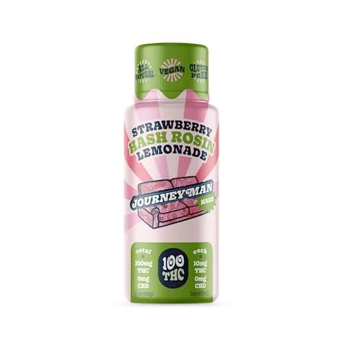 100mg - Strawberry Lemonade *Hash* - Journeyman - DOH Drink - Shooter - H