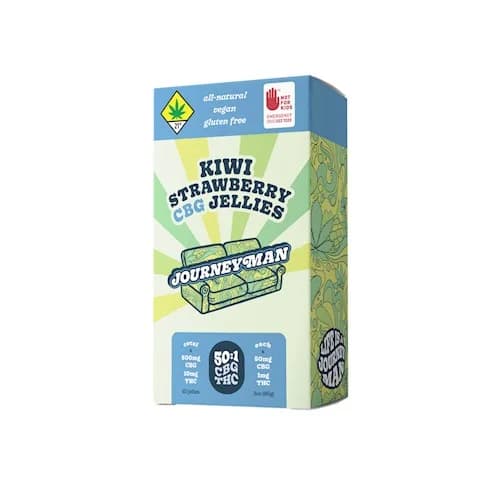 10pk - 510mg - 50:1 - Kiwi Strawberry - Journeyman - DOH Edibles - Jellies - H - CBG:THC