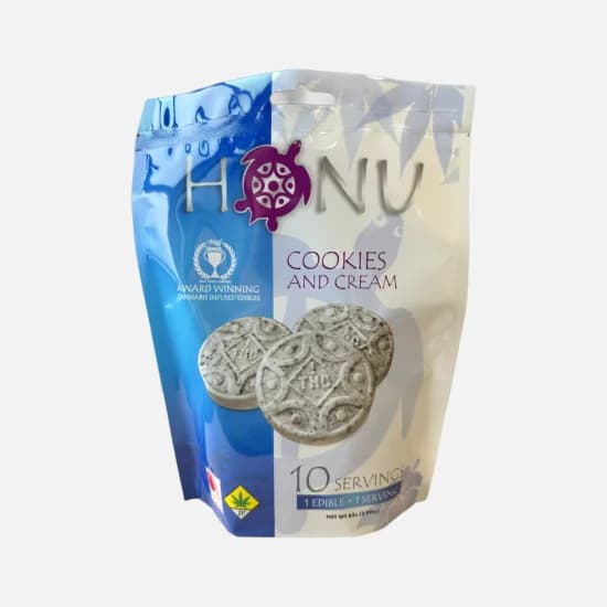100mg - 10pk - Cookies and Cream - Honu - DOH Edibles - H
