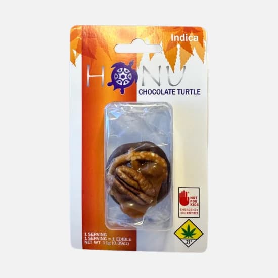 10mg - 1pk - Chocolate Turtle Indica - Honu - Edibles - DOH Compliant - I