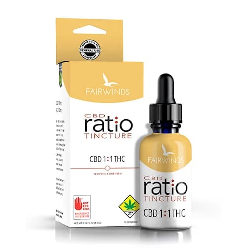 4.34ml - CBD Ratio 1:1 - Fairwinds - Tincture - DOH Edible (Liquid)