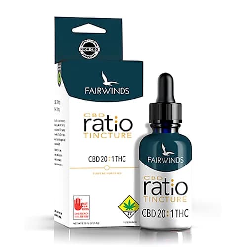 200mg - Ratio 20:1 - Fairwinds - DOH Tincture - CBD:THC
