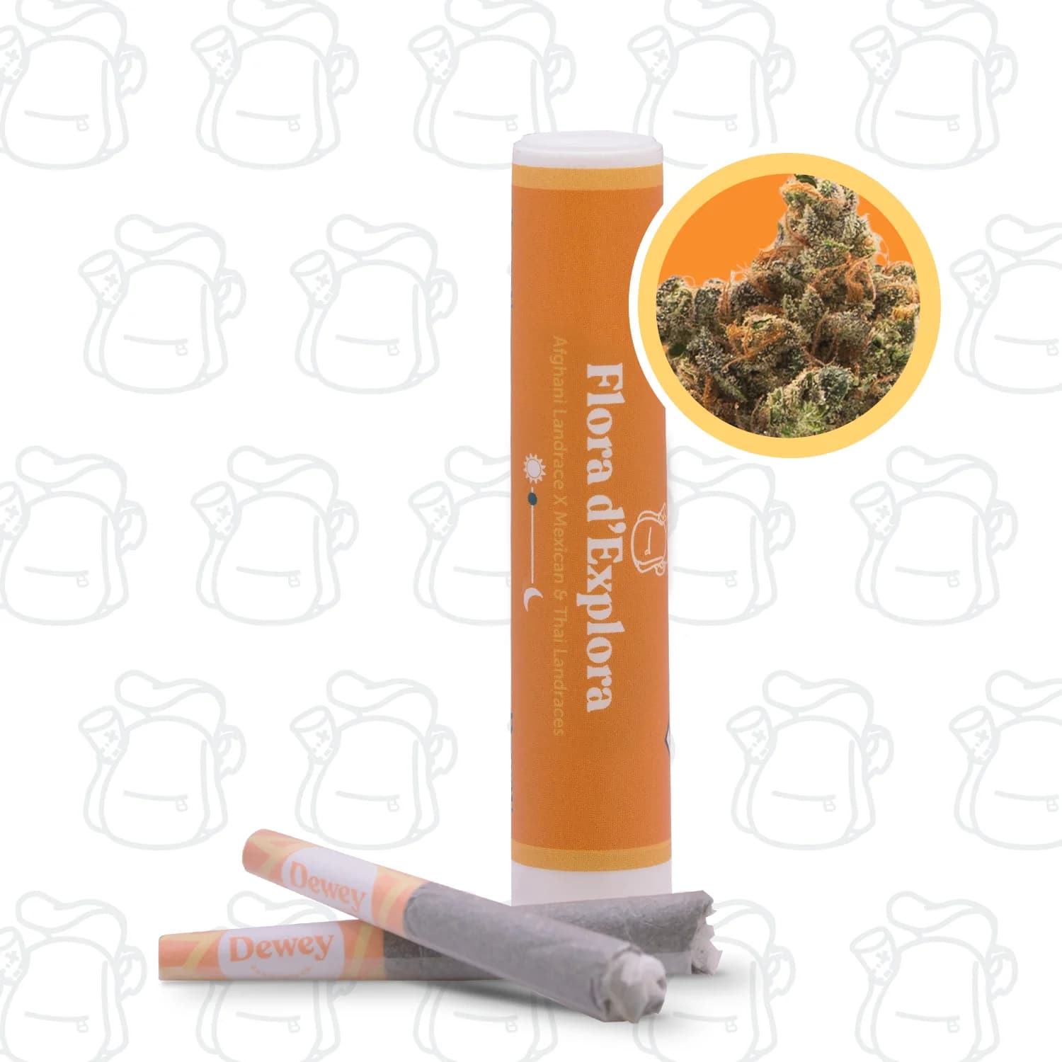 2pk - .5g - Flora D'Explora - Dewey - Prerolls - S