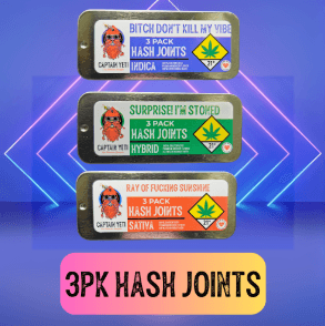 3pk - .5g - Ray of Fucking Sunshine - Captain Yeti - Hash - Infused Preroll - S