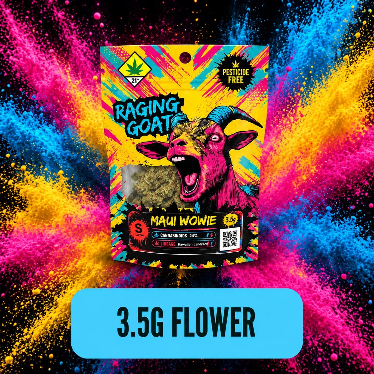 3.5g - Wedding Cake - Raging Goat - Flower - H