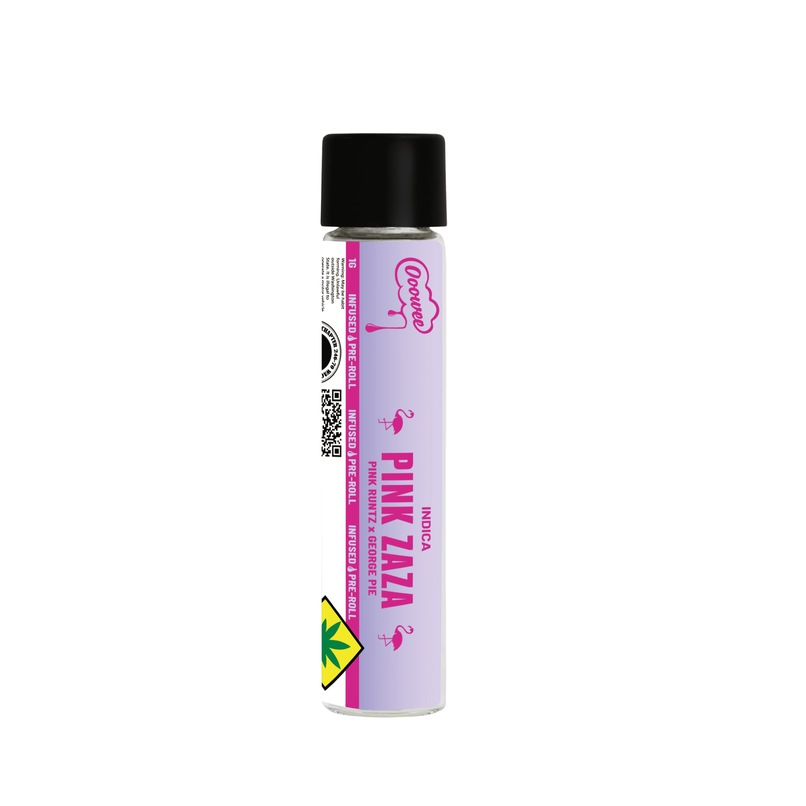 1g - Pink Zaza x Super Lemon Haze *Juiced* - Ooowee - DOH Infused Preroll - I