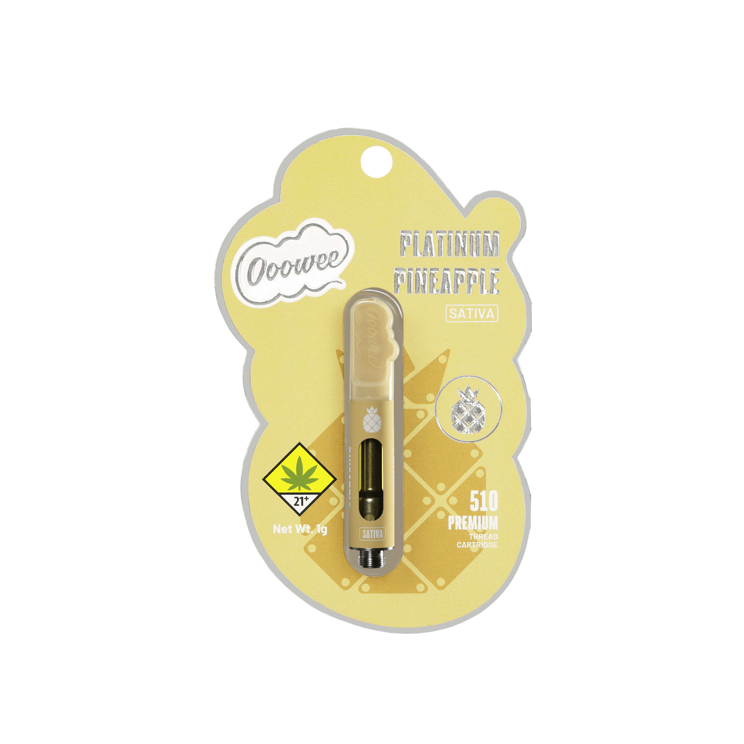 1g - Platinum Pineapple - Ooowee - DOH Cartridge - 510 - Cured Resin - S