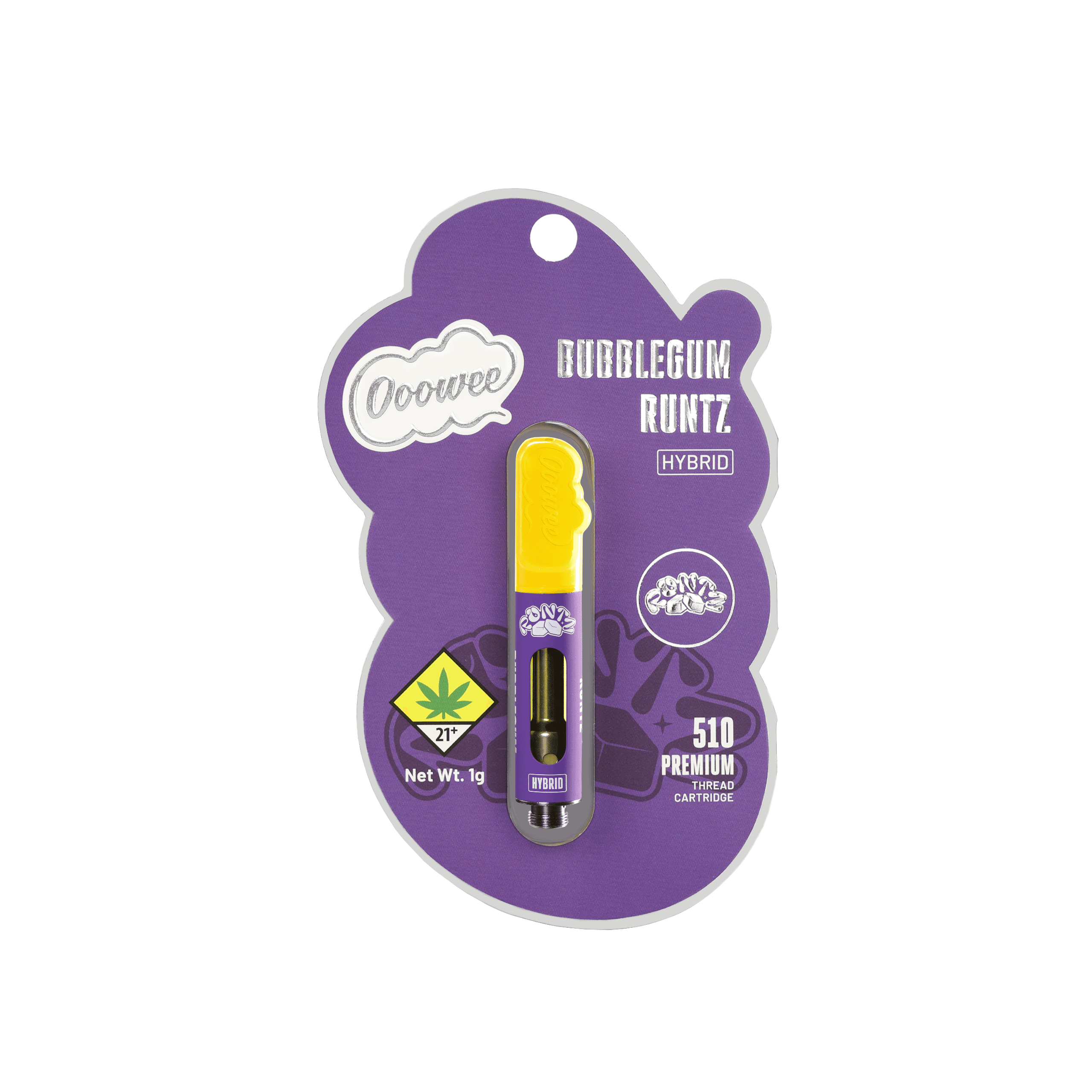 1g - Bubblegum Runtz - Ooowee - DOH Cartridge - 510 - H