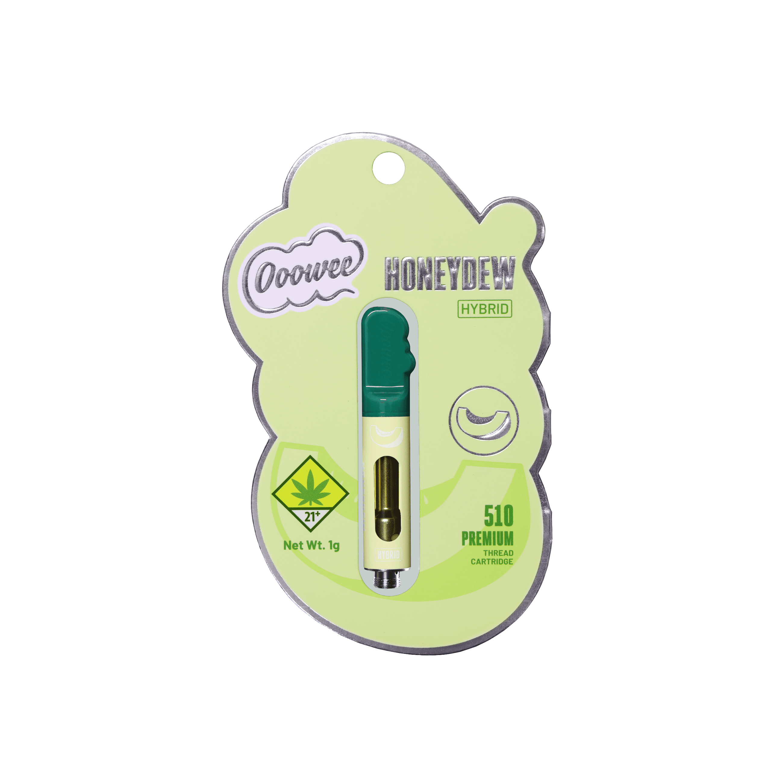 1g - Honeydew - Ooowee - DOH Cartridge - 510 - Cured Resin - H