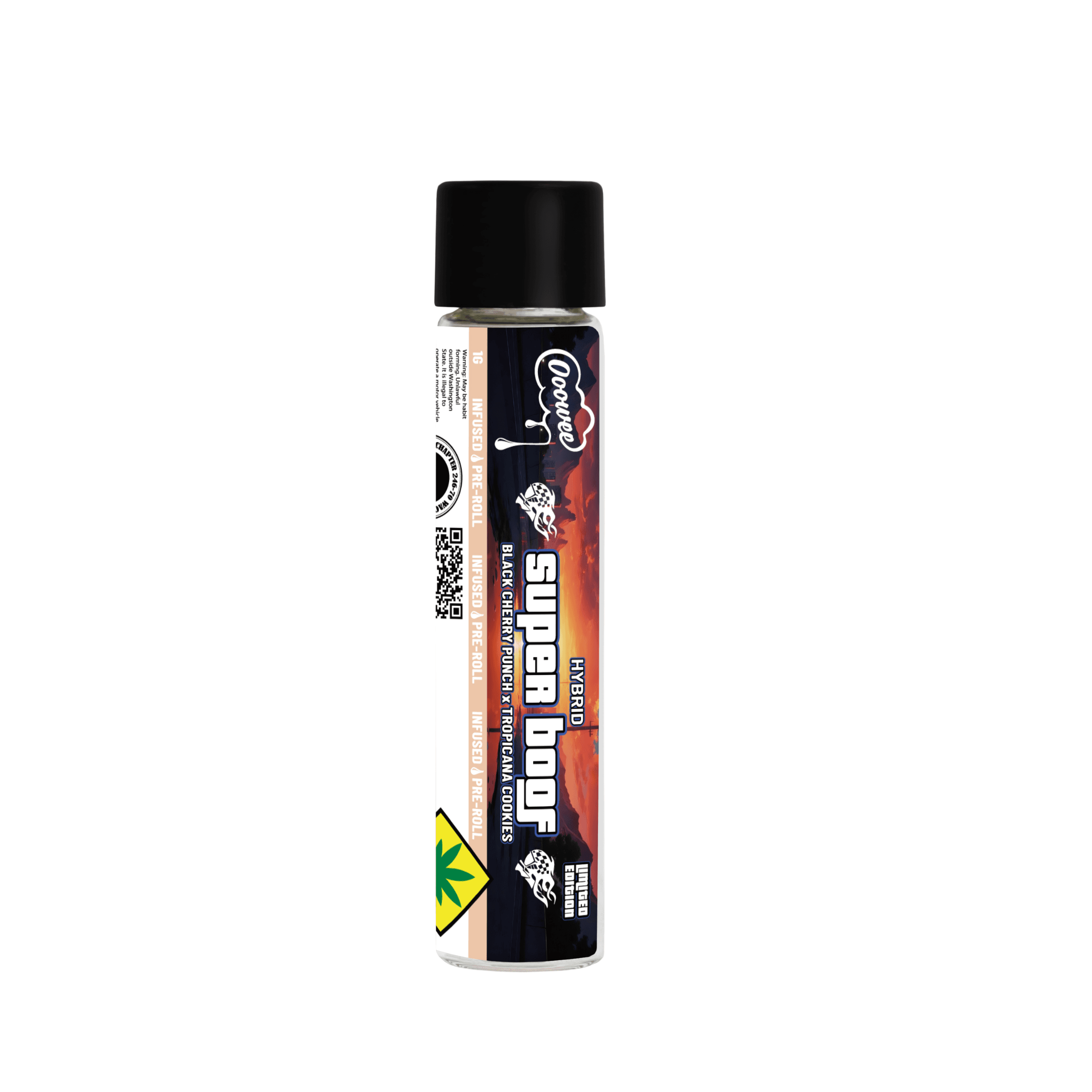 1g - Super Boof *Double Infused* - Ooowee - DOH Infused Preroll - Outside - Kief + Oil - H