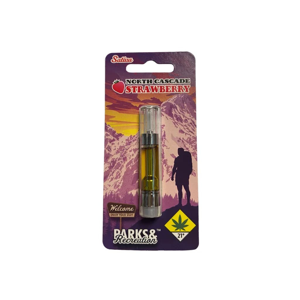 1g - North Cascade Strawberry - Parks & Recreation - Cartridge - 510 - S