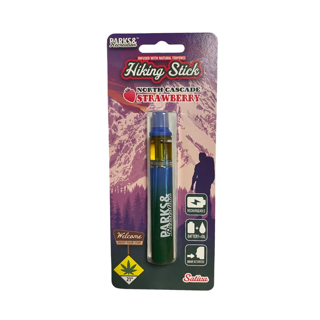 1g - North Cascade Strawberry - Parks & Recreation - Cartridge - Disposable - S