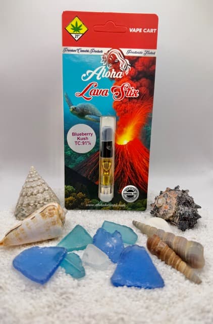 1g - Blueberry Kush - Aloha Botanics - DOH Cartridge - 510 - Distillate - I